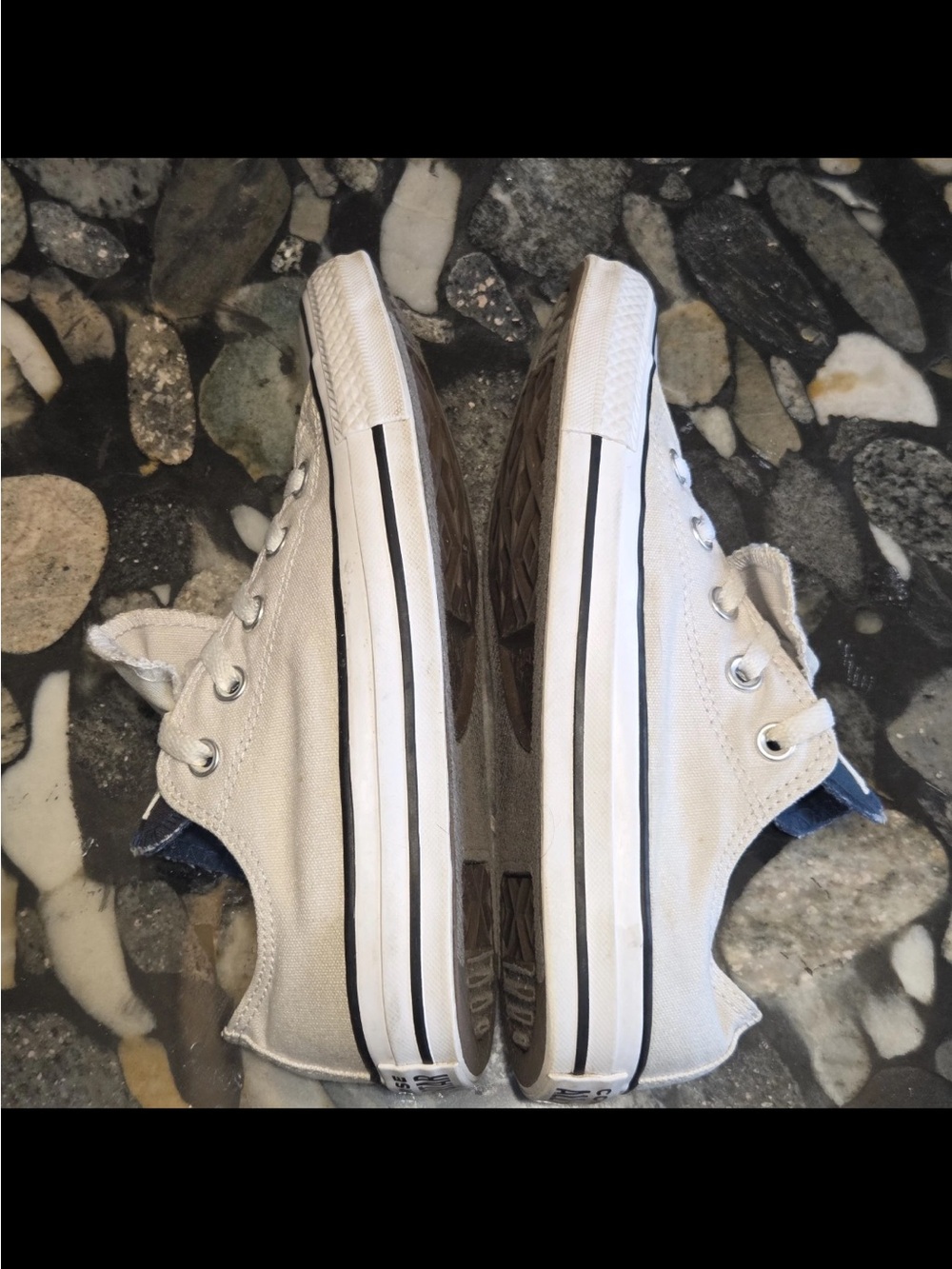 Converse Chuck Taylor All Star Double Tongue Plaid Black Sneakers Women's Size 6 - Picture 5 of 6